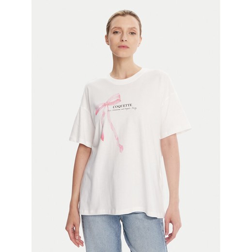 ONLY T-Shirt Vivvi 15346761 Biały Regular Fit ze sklepu MODIVO w kategorii Bluzki damskie - zdjęcie 185371889