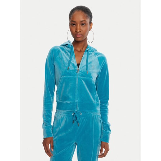 Juicy Couture Bluza Madison JCWA122001 Niebieski Slim Fit ze sklepu MODIVO w kategorii Bluzy damskie - zdjęcie 185371897