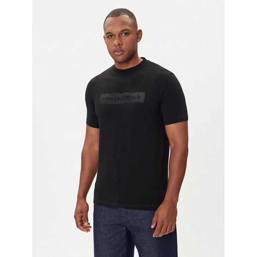 KARL LAGERFELD T-Shirt 755035 554221 Czarny Regular Fit ze sklepu MODIVO w kategorii T-shirty męskie - zdjęcie 185371915