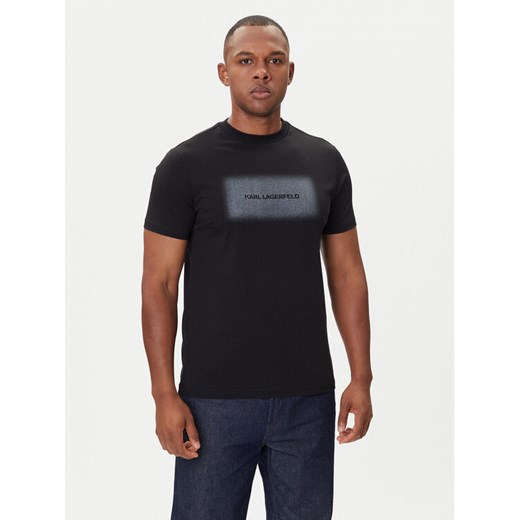 KARL LAGERFELD T-Shirt 755072 554255 Czarny Regular Fit ze sklepu MODIVO w kategorii T-shirty męskie - zdjęcie 185371968