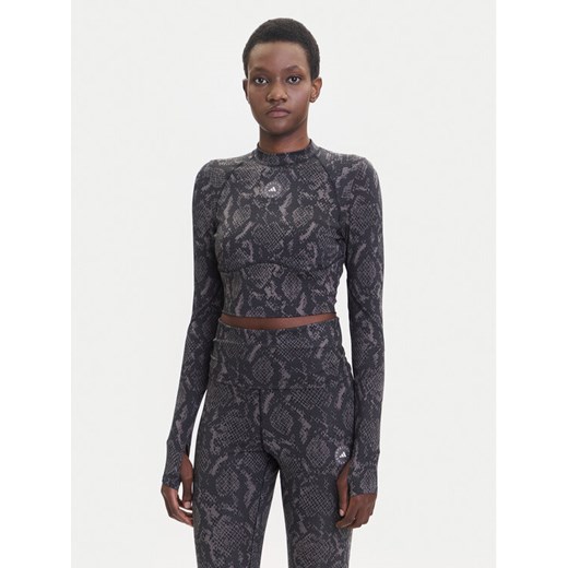 adidas by Stella McCartney Koszulka techniczna Training JW4567 Szary Slim Fit ze sklepu MODIVO w kategorii Bluzki damskie - zdjęcie 185371999