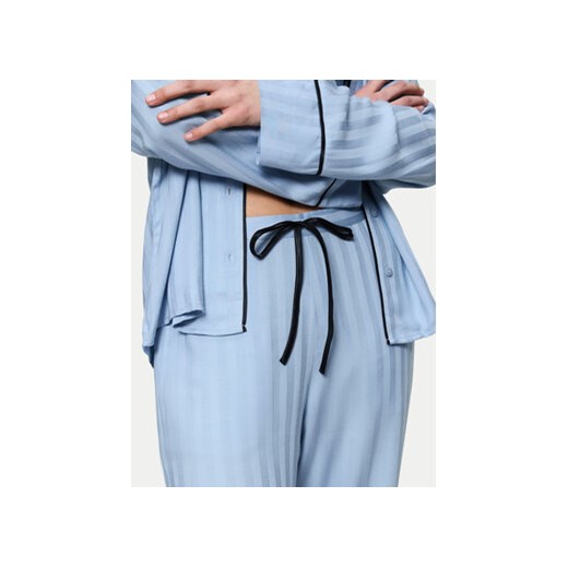 Triumph Piżama Amourette Jacquard 10225073 Błękitny Relaxed Fit Triumph 40 MODIVO