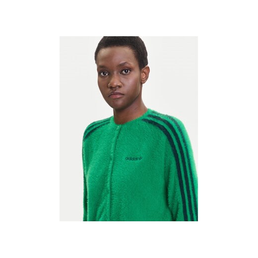 adidas Kardigan Fluffy JW5177 Zielony Regular Fit XS MODIVO