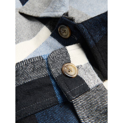 Reserved - Koszula comfort fit w kratę - granatowy Reserved XL Reserved