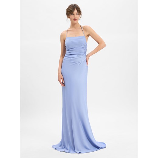 Marie Lund Damska sukienka wieczorowa Kobiety jasnoniebieski jednolity ze sklepu vangraaf w kategorii Sukienki - zdjęcie 185373649