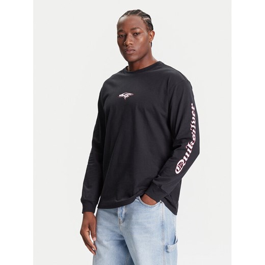 Quiksilver Bluza Mercury Old English Ls EQYZT08169 Czarny Comfort Fit ze sklepu MODIVO w kategorii Bluzy męskie - zdjęcie 185373707