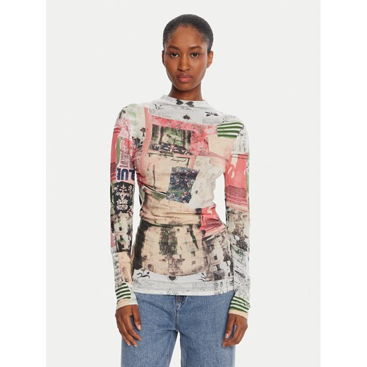 Desigual Bluzka Montreal 25WWJF39 Kolorowy Regular Fit ze sklepu MODIVO w kategorii Bluzki damskie - zdjęcie 185373746