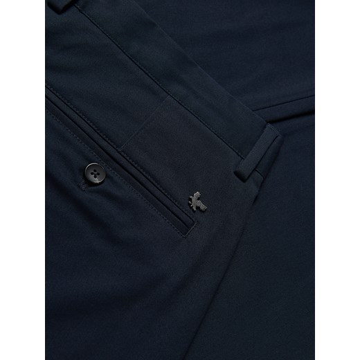 Reserved - Bawełniane spodnie chino slim - granatowy Reserved 33 Reserved