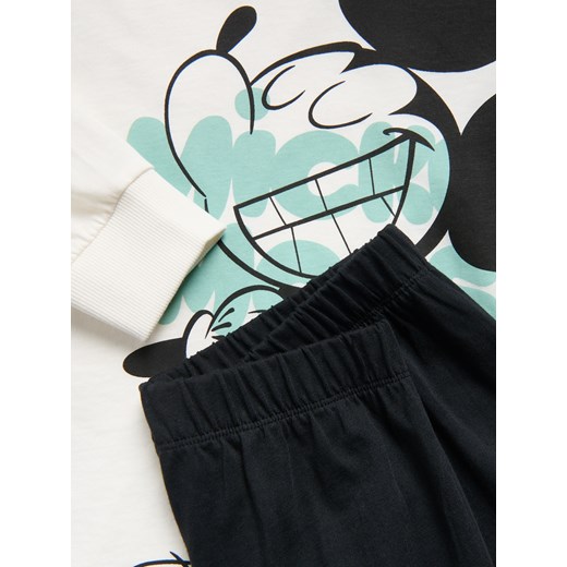 Reserved - Dwuczęściowa piżama Myszka Miki - złamana biel Reserved 158/164 (12-13 lat) Reserved