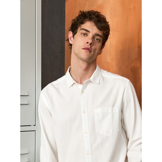 Sinsay - Koszula z wiskozą - biały Sinsay 2XL Sinsay