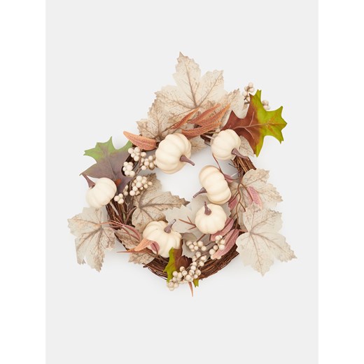 Sinsay - Wieniec dekoracyjny w motywie jesiennym - kremowy Sinsay One Size Sinsay