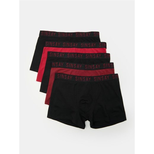Sinsay - Bawełniane bokserki classic 5 pack - wielobarwny ze sklepu Sinsay w kategorii Majtki męskie - zdjęcie 185376458