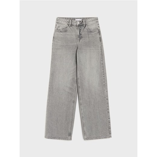 Sinsay - Spodnie jeansowe baggy - szary Sinsay 42 Sinsay