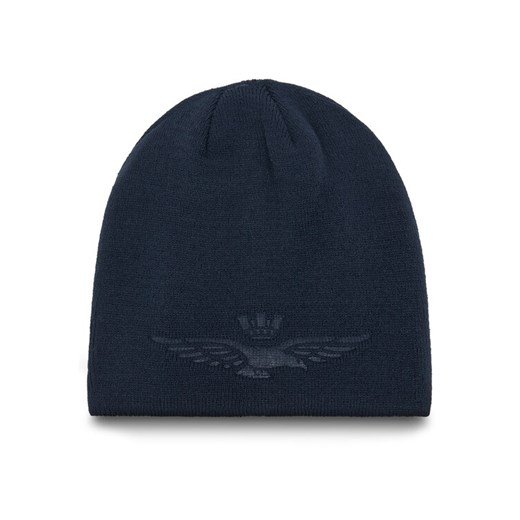 Czapka Aeronautica Militare 252CU0083UL00915 Granatowy ze sklepu eobuwie.pl w kategorii Czapki zimowe męskie - zdjęcie 185376727