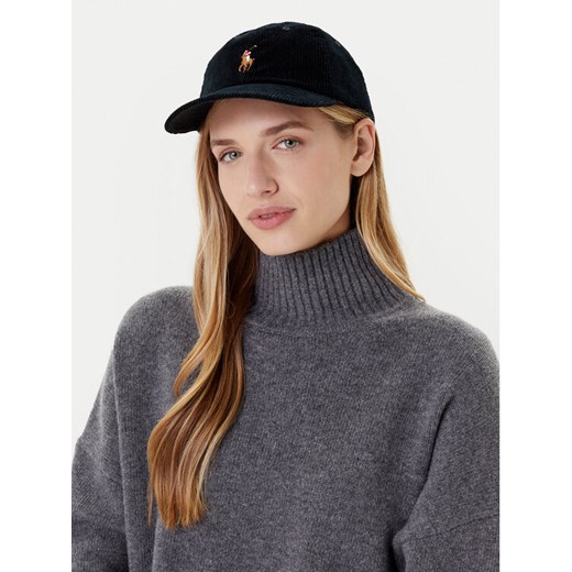Czapka z daszkiem Polo Ralph Lauren 211A90413002 Czarny ze sklepu eobuwie.pl w kategorii Czapki z daszkiem damskie - zdjęcie 185376746
