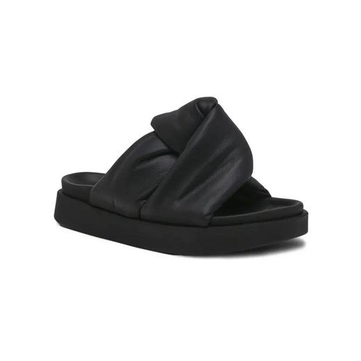 INUIKII Skórzane klapki Soft Crossed ze sklepu Gomez Fashion Store w kategorii Klapki damskie - zdjęcie 185378258