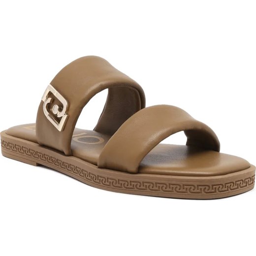 Liu Jo Skórzane klapki IMAN 01 ze sklepu Gomez Fashion Store w kategorii Klapki damskie - zdjęcie 185378297