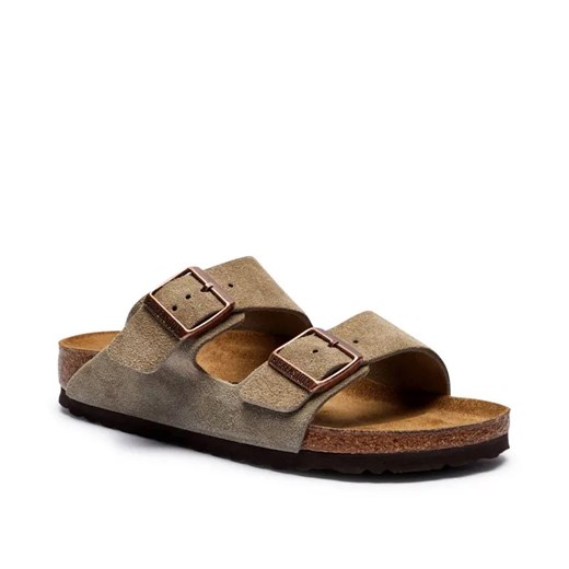 Birkenstock Skórzane klapki Arizona | narrow fit soft footbed ze sklepu Gomez Fashion Store w kategorii Klapki damskie - zdjęcie 185378305