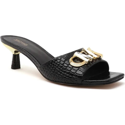 Michael Kors Skórzane klapki AMAL KITTEN ze sklepu Gomez Fashion Store w kategorii Klapki damskie - zdjęcie 185378317