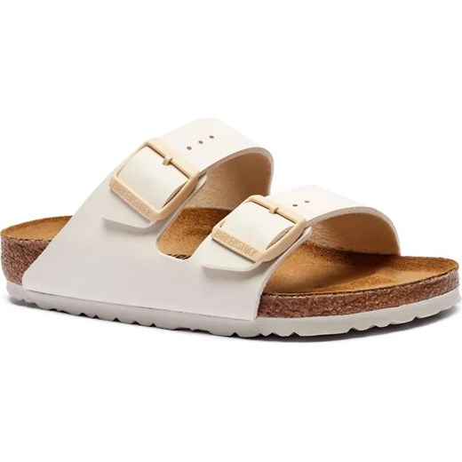 Birkenstock Klapki Arizona | z dodatkiem skóry | narrow fit ze sklepu Gomez Fashion Store w kategorii Klapki damskie - zdjęcie 185378435