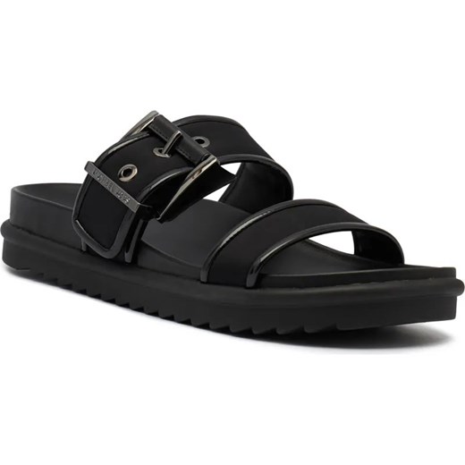 Michael Kors Klapki COLBY | z dodatkiem skóry ze sklepu Gomez Fashion Store w kategorii Klapki damskie - zdjęcie 185378438