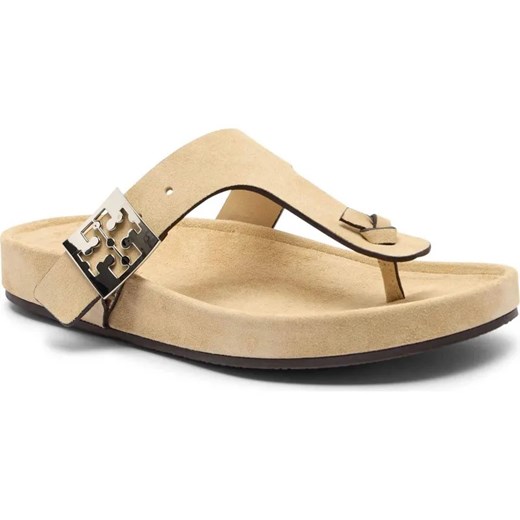 TORY BURCH Skórzane japonki MELLOW THONG ze sklepu Gomez Fashion Store w kategorii Klapki damskie - zdjęcie 185378447