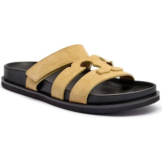 TORY BURCH Skórzane klapki INES ze sklepu Gomez Fashion Store w kategorii Klapki damskie - zdjęcie 185378469