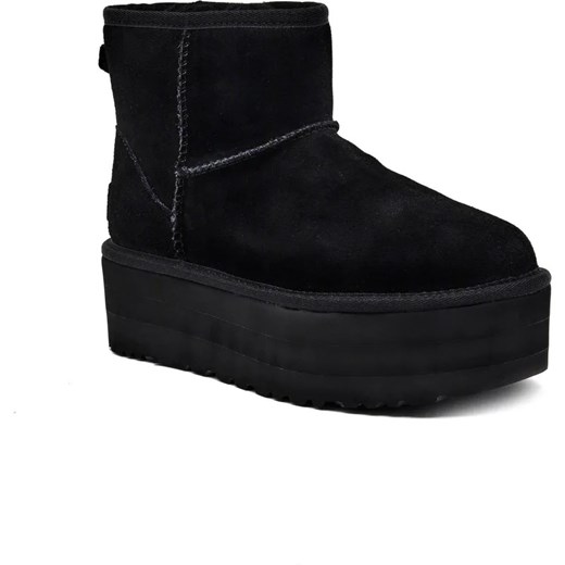UGG Skórzane śniegowce Classic Mini Platform | z dodatkiem wełny ze sklepu Gomez Fashion Store w kategorii Śniegowce damskie - zdjęcie 185378528