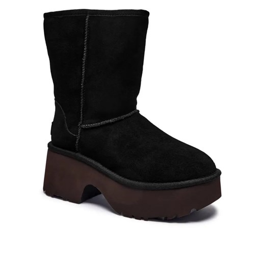UGG Skórzane śniegowce CLASSIC SHORT NEW HEIGHTS | z dodatkiem wełny ze sklepu Gomez Fashion Store w kategorii Śniegowce damskie - zdjęcie 185378647