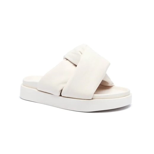 INUIKII Skórzane klapki soft crossed ze sklepu Gomez Fashion Store w kategorii Klapki damskie - zdjęcie 185378655