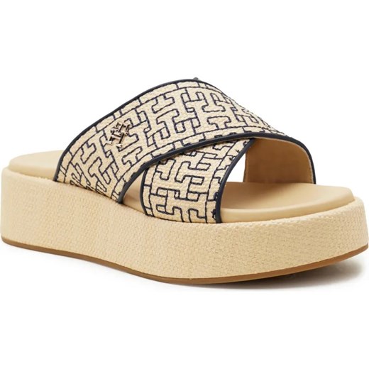 Tommy Hilfiger Klapki TH MONO RAFIA ze sklepu Gomez Fashion Store w kategorii Klapki damskie - zdjęcie 185378696