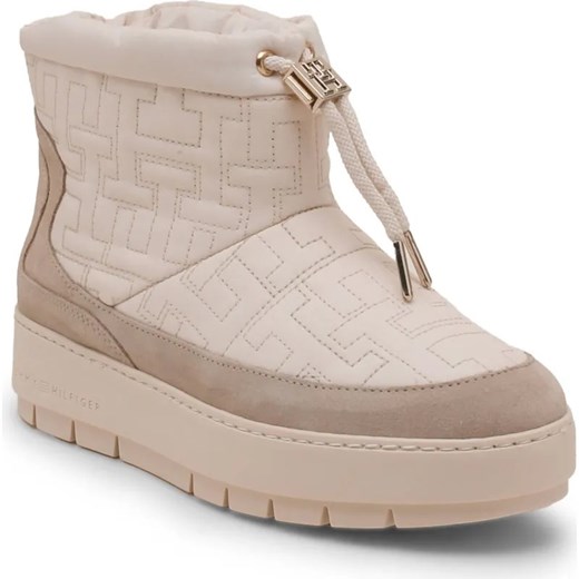 Tommy Hilfiger Ocieplane śniegowce | z dodatkiem skóry ze sklepu Gomez Fashion Store w kategorii Śniegowce damskie - zdjęcie 185378719