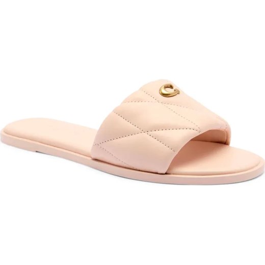 Coach Skórzane klapki HOLLY ze sklepu Gomez Fashion Store w kategorii Klapki damskie - zdjęcie 185378749
