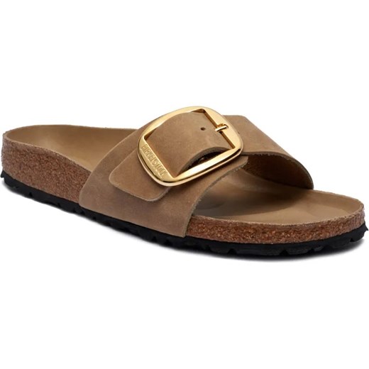 Birkenstock Skórzane klapki Madrid Big Buckle | narrow fit ze sklepu Gomez Fashion Store w kategorii Klapki damskie - zdjęcie 185378758