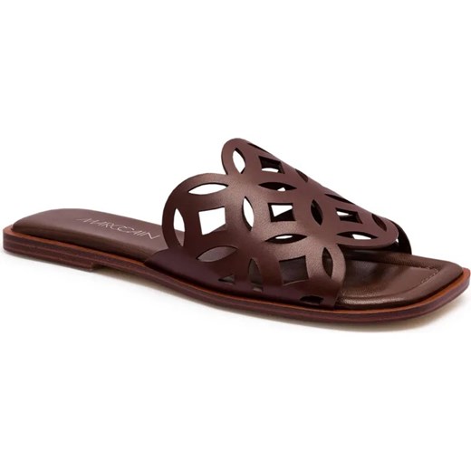 Marc Cain Skórzane klapki ze sklepu Gomez Fashion Store w kategorii Klapki damskie - zdjęcie 185378785