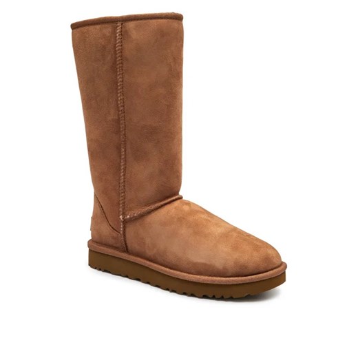 UGG Skórzane śniegowce CLASSIC TALL II | z dodatkiem wełny ze sklepu Gomez Fashion Store w kategorii Śniegowce damskie - zdjęcie 185378807