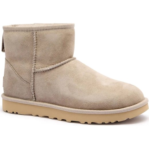 UGG Skórzane śniegowce Classic Mini II | z dodatkiem wełny ze sklepu Gomez Fashion Store w kategorii Śniegowce damskie - zdjęcie 185378886