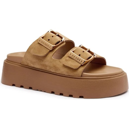 Casadei Skórzane klapki ze sklepu Gomez Fashion Store w kategorii Klapki damskie - zdjęcie 185378899
