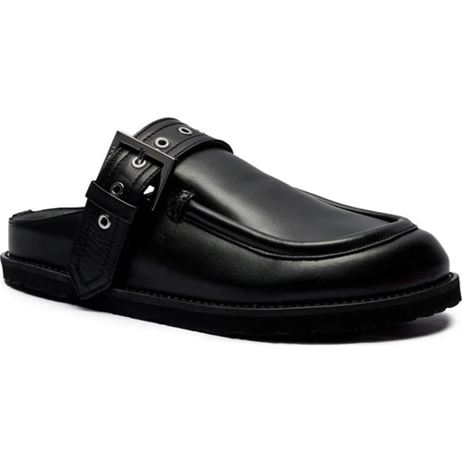 HUGO Skórzane klapki Artentia_Sabot_BKNA ze sklepu Gomez Fashion Store w kategorii Klapki damskie - zdjęcie 185378937