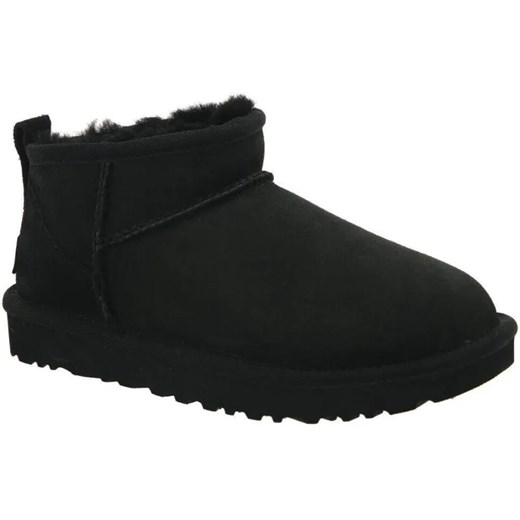 UGG Skórzane śniegowce CLASSIC ultra mini | z dodatkiem wełny ze sklepu Gomez Fashion Store w kategorii Śniegowce damskie - zdjęcie 185378945