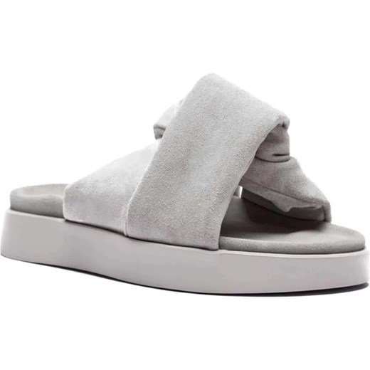INUIKII Skórzane klapki SOFT CROSSED SUEDE ze sklepu Gomez Fashion Store w kategorii Klapki damskie - zdjęcie 185378957