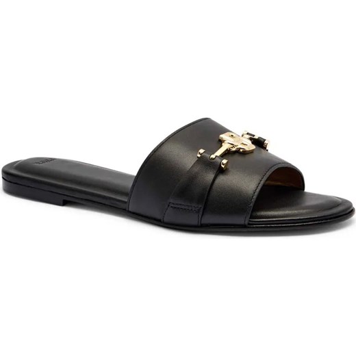 BOSS BLACK Skórzane klapki Emberlyn_Slid10 ze sklepu Gomez Fashion Store w kategorii Klapki damskie - zdjęcie 185378977