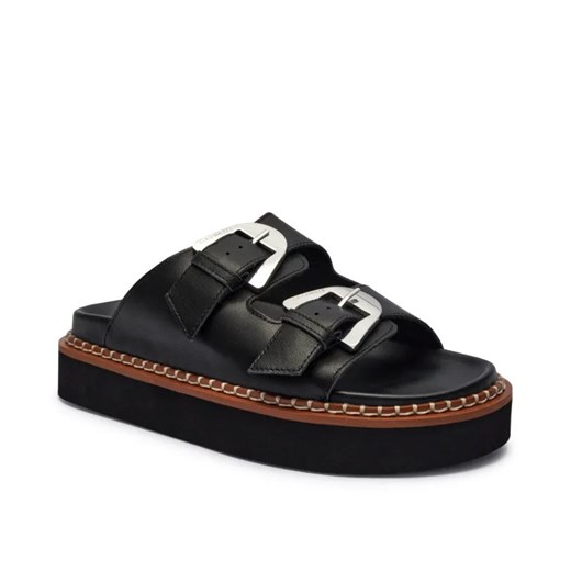 Coccinelle Skórzane klapki MAGALU ze sklepu Gomez Fashion Store w kategorii Klapki damskie - zdjęcie 185379047