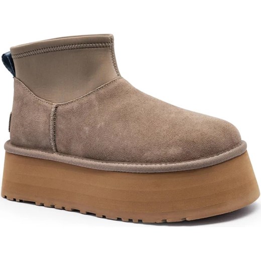 UGG Skórzane śniegowce Classic Mini Dipper | z dodatkiem wełny ze sklepu Gomez Fashion Store w kategorii Śniegowce damskie - zdjęcie 185379075