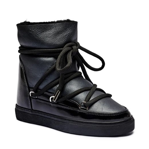 INUIKII Skórzane śniegowce GLOSS WEDGE | z dodatkiem wełny ze sklepu Gomez Fashion Store w kategorii Śniegowce damskie - zdjęcie 185379085