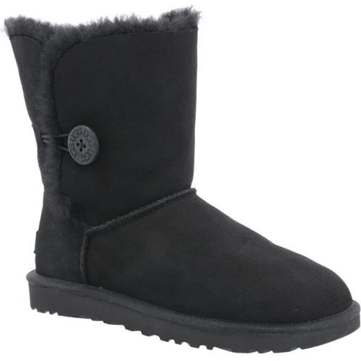 UGG Skórzane śniegowce W Bailey Button II | z dodatkiem wełny ze sklepu Gomez Fashion Store w kategorii Śniegowce damskie - zdjęcie 185379088