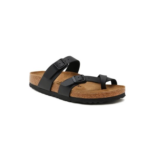 Birkenstock Japonki Klapki Mayario | z dodatkiem skóry | narrow fit ze sklepu Gomez Fashion Store w kategorii Klapki damskie - zdjęcie 185379107