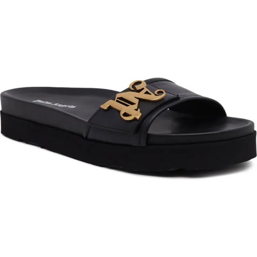Palm Angels Skórzane klapki ze sklepu Gomez Fashion Store w kategorii Klapki damskie - zdjęcie 185379109