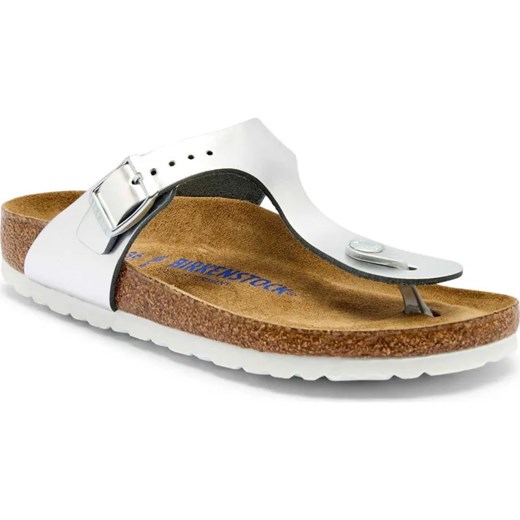 Birkenstock Skórzane japonki Gizeh | narrow fit soft footbed ze sklepu Gomez Fashion Store w kategorii Klapki damskie - zdjęcie 185379139