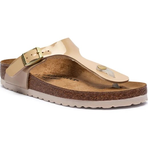Birkenstock Japonki Gizeh | narrow | z dodatkiem skóry ze sklepu Gomez Fashion Store w kategorii Klapki damskie - zdjęcie 185379149